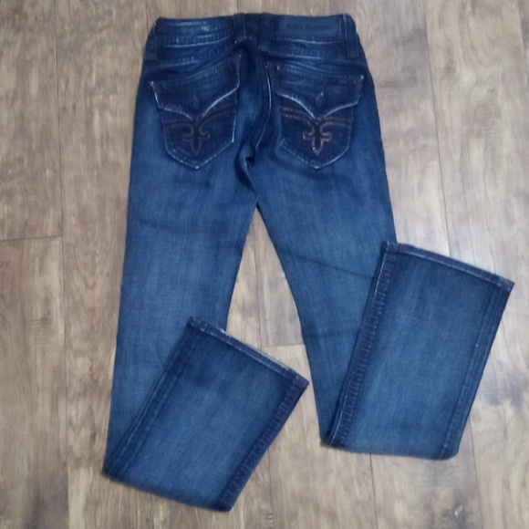 Rock Revival Women's 26 Stephanie Bootcut Embellished Purple Accents NWOT - Picture 6 of 10